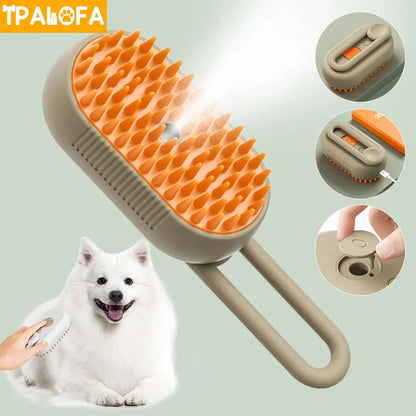 Brosse de toilettage électrique 3 en 1 pour animaux de compagnie, outil d'épilation et de massage pour chiens et chats