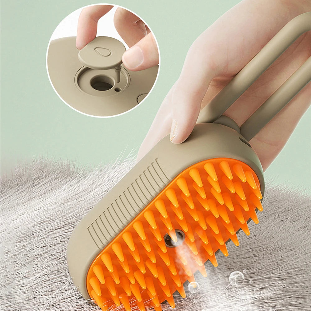 Brosse de toilettage électrique 3 en 1 pour animaux de compagnie, outil d'épilation et de massage pour chiens et chats